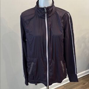 Tangerine Medium Women's Lightweight Black Windbreaker Jacket